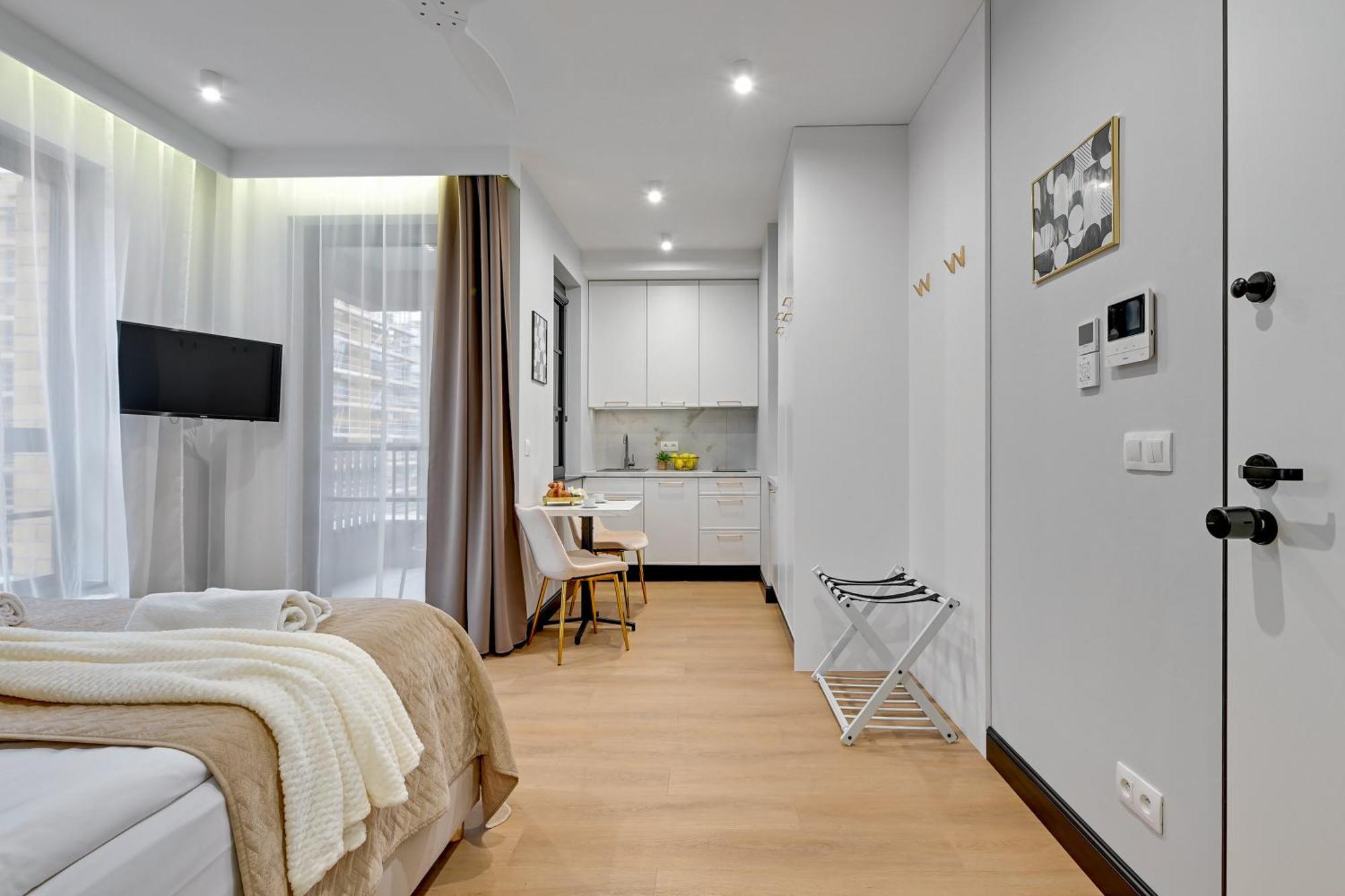 Doki Living & Foodhall By Downtown Apartments Gdańsk Værelse billede